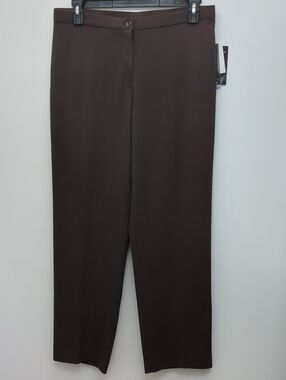 Vintage Womens Briggs New York Slimming solution Dress Pants Brown Size 18 NWT